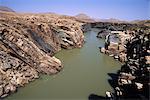 Vue d'ensemble de la rivière Kunene Namibie, Afrique