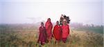 Masai famille Tanzanie, Afrique