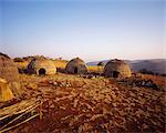 Zulu Huts on Film Set KwaZulu Natal, Zululand