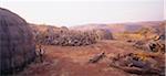 Zulu Huts on Film Set, Zululand, KwaZulu Natal, South Africa