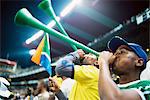 Fans Cheering at a Soccer Match, Ellis Park Stadium, Johannesburg, Gauteng, South Africa