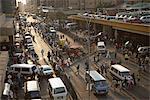 Taxi Taxistand, Johannesburg, Südafrika verlassen