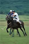 Riders jouer au Polo