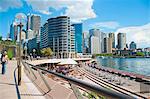 Sydney city centre and Circular Quay at Sydney Harbour, Sydney, New South Wales, Australia, Pacific