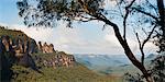 Photo panoramique de la Three Sisters, Blue Mountains, Katoomba, New South Wales, Australie, Pacifique