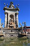 Fontaine de la Plaza España, Barcelone, Catalogne, Espagne, Europe