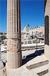 Die Akropolis von Lindos, Rhodos, Dodekanes, griechische Inseln, Griechenland, Europa