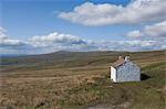 Un bothy sur les pentes supérieures de North Pennines, Cumbria, Angleterre, Royaume-Uni, Europe