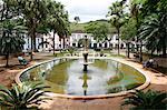 Pond in Praca Gomes Freire, Mariana, Minas Gerais, Brazil, South America