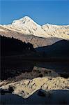 Dhaulagiri Himal seen from Titi, Annapurna Conservation Area, Dhawalagiri (Dhaulagiri), Western Region (Pashchimanchal), Nepal, Himalayas, Asia