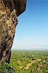 Vue des plaines de Sigiriya (Lion Rock), patrimoine mondial de l'UNESCO, Sri Lanka, Asie