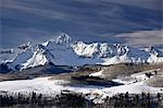 Mont Wilson en l'hiver, Uncompahgre National Forest, Colorado, États-Unis d'Amérique, l'Amérique du Nord