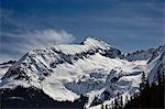 Hazleton Mountain in the winter, San Juan Mountains, Colorado, United States of America, North America