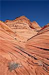 Mini Wave Bildung, Coyote Buttes Wilderness, Vermillion Cliffs National Monument, Arizona, Vereinigte Staaten von Amerika, Nordamerika