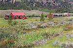 Grange sur ranch près de Leadville, Colorado, États-Unis d'Amérique, l'Amérique du Nord