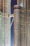 Detail view of the Petronas Twin Towers, Kuala Lumpur, Malaysia, Southeast Asia, Asia