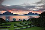 Toliman volcan, Lago de Atitlan, au Guatemala, l'Amérique centrale