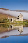 Ruins of Kilchurn Castle on Loch Awe, Argyll and Bute, Scotland, United Kingdom, Europe