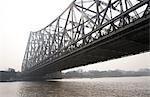 Pont de Howrah Hugli River (rivière Hooghly), Kolkata (Calcutta), West Bengal, Inde, Asie