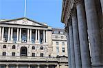 The Bank of England and Royal Exchange, Threadneedle Street, City of London, London, England, United Kingdom, Europe