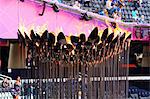 The Olympic Torch Cauldron in the Olympic Stadium for 2012 Olympic Games, London, England, United Kingdom, Europe