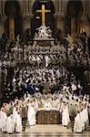 Chrism mass (Easter Wednesday) in Notre Dame Cathedral, Paris, France, Europe