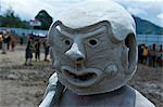 Mudman tribe celebrates the traditional Sing Sing in the Highlands, Papua New Guinea, Pacific