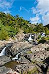 Waterfalls of Ciu on the east coast of Grande Terre, New Caledonia, Melanesia, South Pacific, Pacific