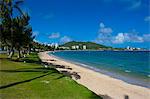 Waterfront and beach in Noumea, New Caledonia, Melanesia, South Pacific, Pacific
