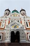 Alexander Nevsky Cathedral, a Russian Reviival style Orthodox church, by Mikhail Preobrazhensky, Toompea, Tallinn, Estonia, Europe