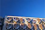 Exterior of New Scottish Parliament building, architect Enric Miralles, Holyrood, Edinburgh, Scotland, United Kingdom, Europe