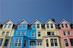 Front de mer pittoresque abrite à Aldeburgh, Suffolk, Angleterre, Royaume-Uni, Europe