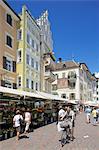 Marktstand, Piazza Erbe Markt, Bozen, Provinz Bozen, Trentino-Alto Adige, Italien, Europa