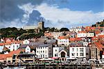 Quayside below St. Marys Church at Scarborough, North Yorkshire, Yorkshire, England, United Kingdom, Europe