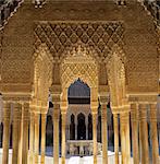 Court of the Lions, Alhambra Palace, UNESCO World Heritage Site, Granada, Andalucia, Spain, Europe