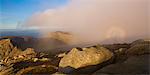 Brocken Spectre on the summit of Goat Fell, Isle of Arran, Scotland, United Kingdom, Europe