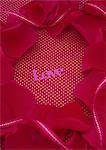 Petals and a word "Love"