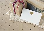 Gift box and a message card