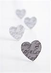 Hearts with "Love"