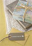 Gift box and a message tag