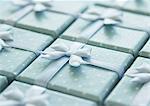 Light blue gift boxes
