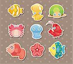cartoon aquatic anima stickers