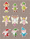 cartoon little baby fairy stickers