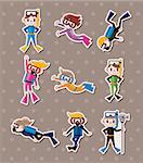 diver stickers