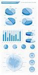 Infographics elements with schedules. EPS10 vector illustration.