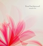 Lily flower abstract vector background, greeting card template