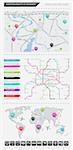 Infographics elements with maps. EPS10 vector illustration.
