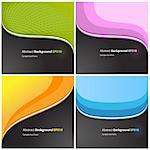 Set of abstract vector backgrounds