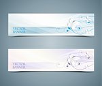 abstract vector floral banners set