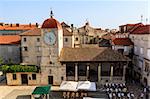 The Bell Tower in the Center of Trogir, Croatia